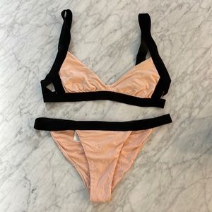 Blue Life Pink and Black Bikini